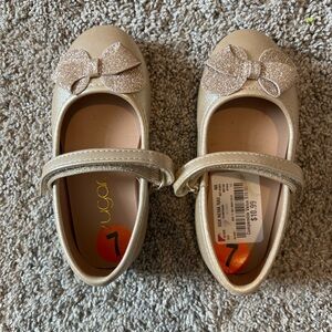 Sugar Toddler Sparkly Bow Flats